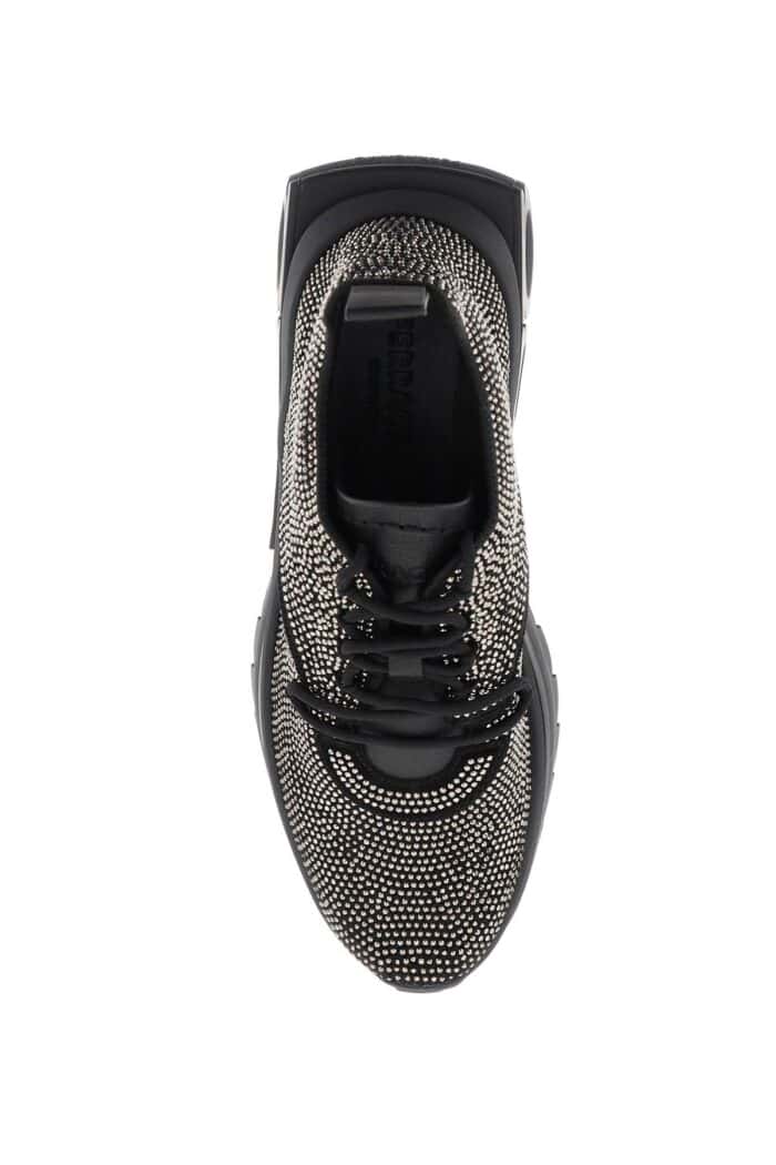 Salvatore Ferragamo Running Sneakers With Rhinestones