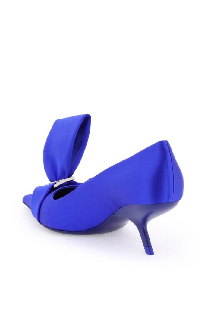 Salvatore Ferragamo Satin Pumps With Single Maxi Bow