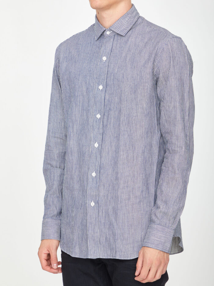 Salvatore Piccolo Striped cotton shirt