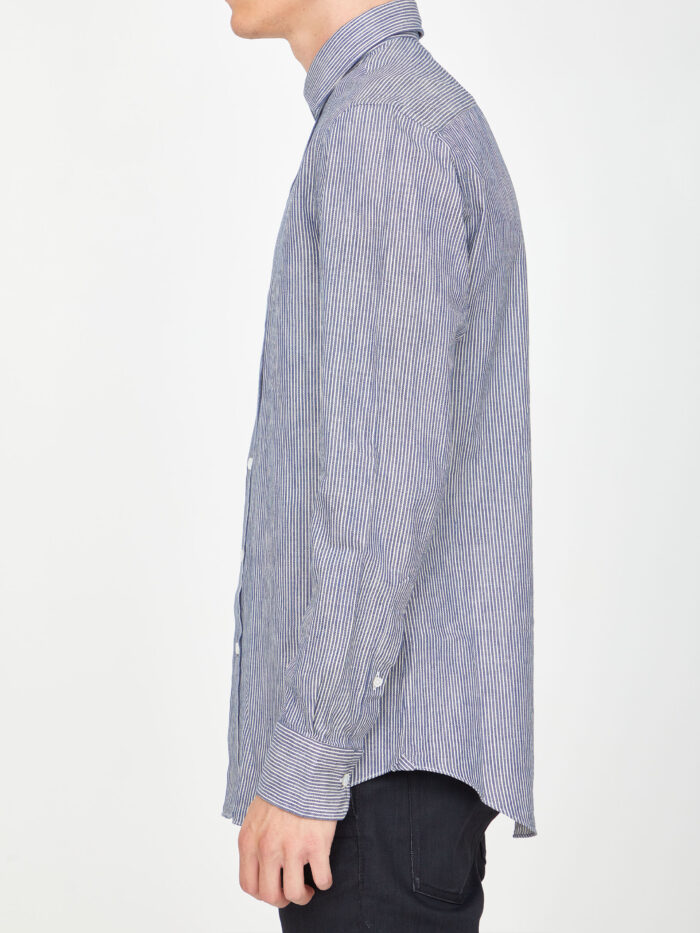 Salvatore Piccolo Striped cotton shirt