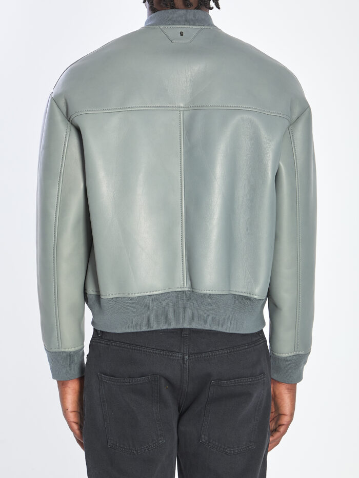 Salvatore Santoro Bomber jacket in plongé nappa leather