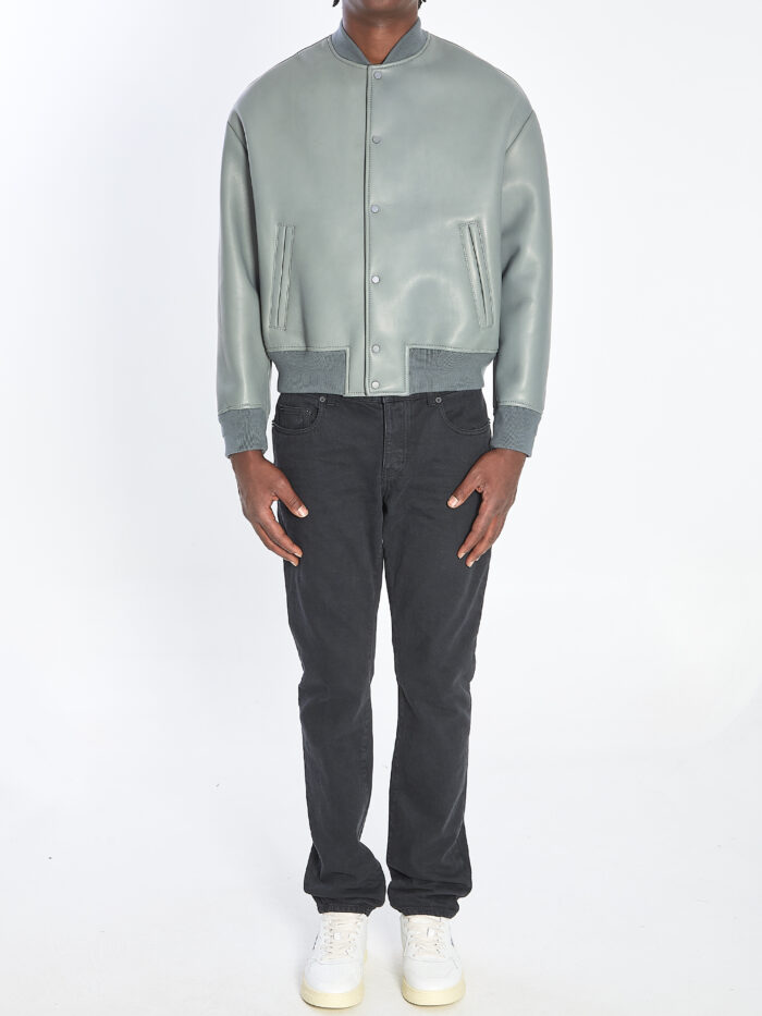 Salvatore Santoro Bomber jacket in plongé nappa leather