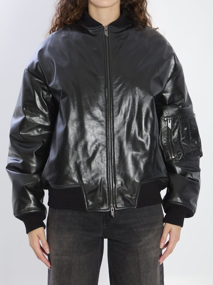 Salvatore Santoro Leather bomber jacket