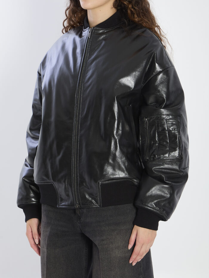 Salvatore Santoro Leather bomber jacket