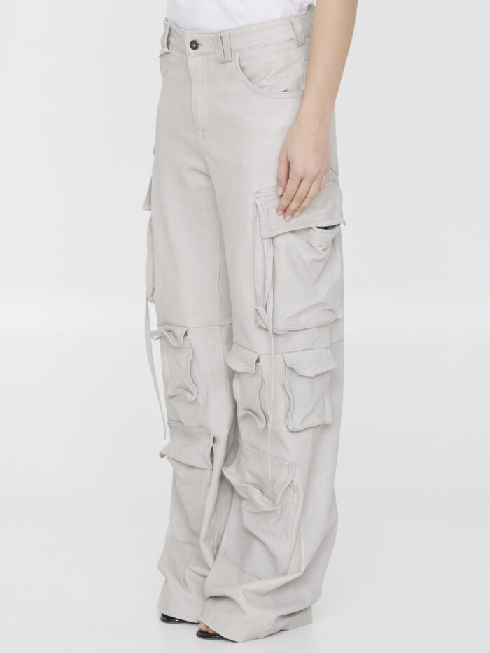 Salvatore Santoro Leather cargo pants