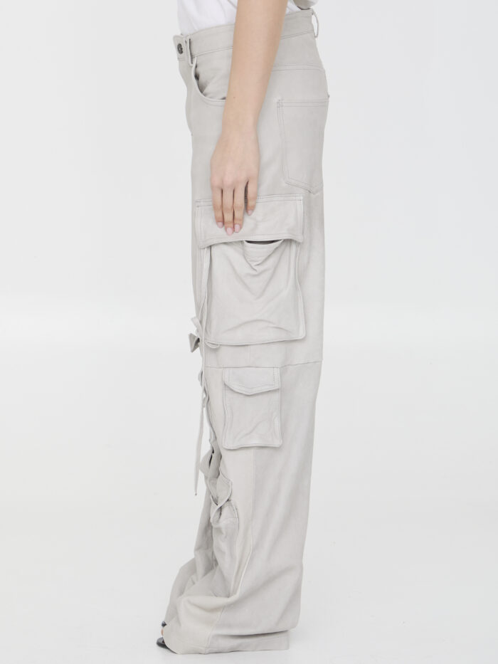 Salvatore Santoro Leather cargo pants