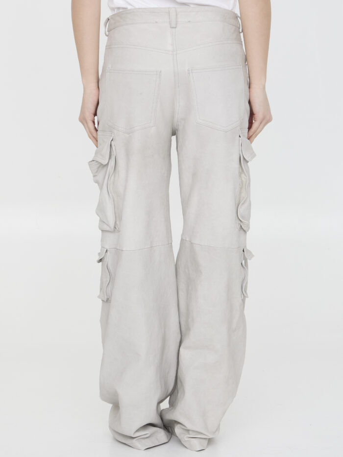 Salvatore Santoro Leather cargo pants