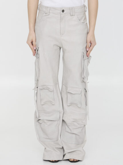 Salvatore Santoro Leather cargo pants