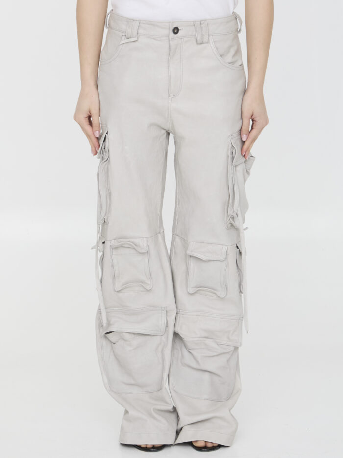 Salvatore Santoro Leather cargo pants