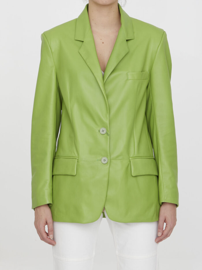 Salvatore Santoro Lime leather jacket