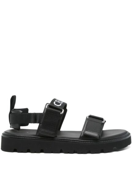 Sandali In Tela Jacquard Celine
