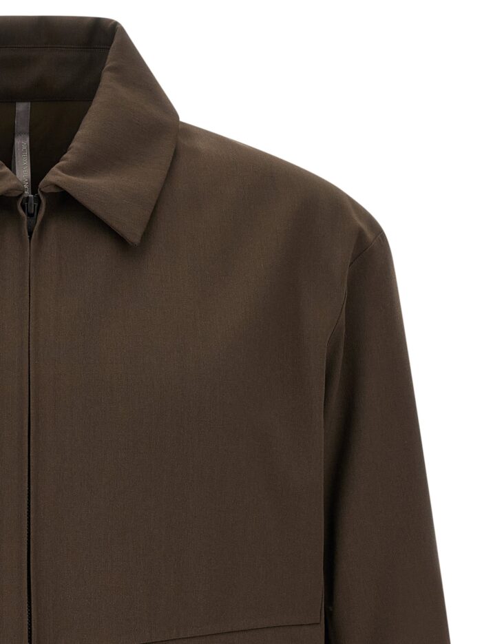 VEILANCE 'Sarya' Brown Gabardine Jacket