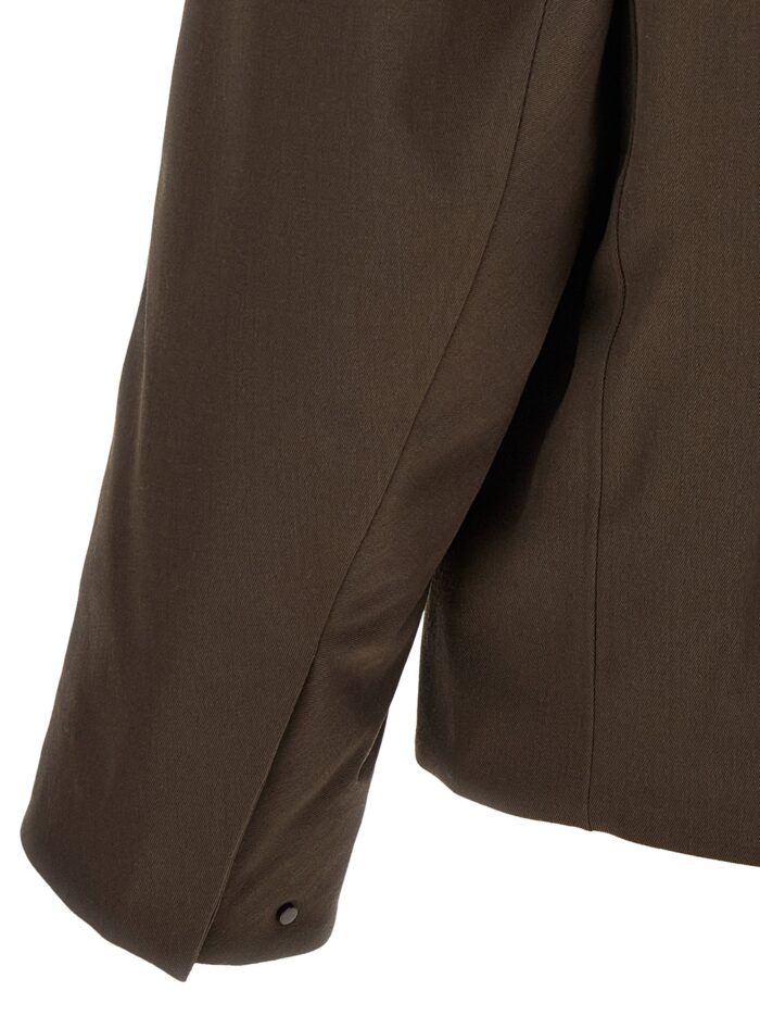 VEILANCE 'Sarya' Brown Gabardine Jacket