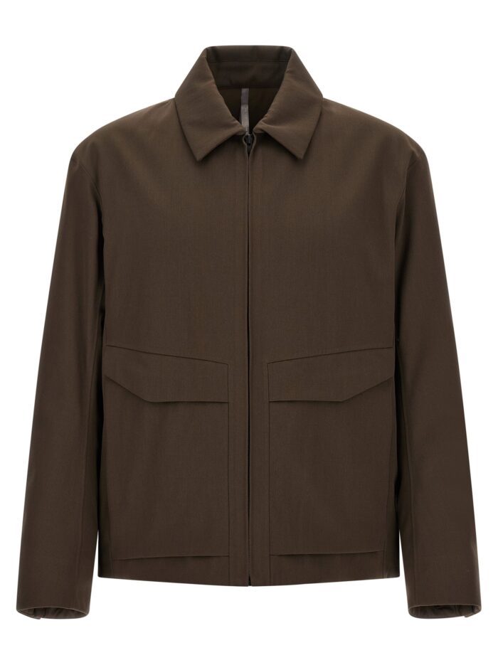 VEILANCE 'Sarya' Brown Gabardine Jacket