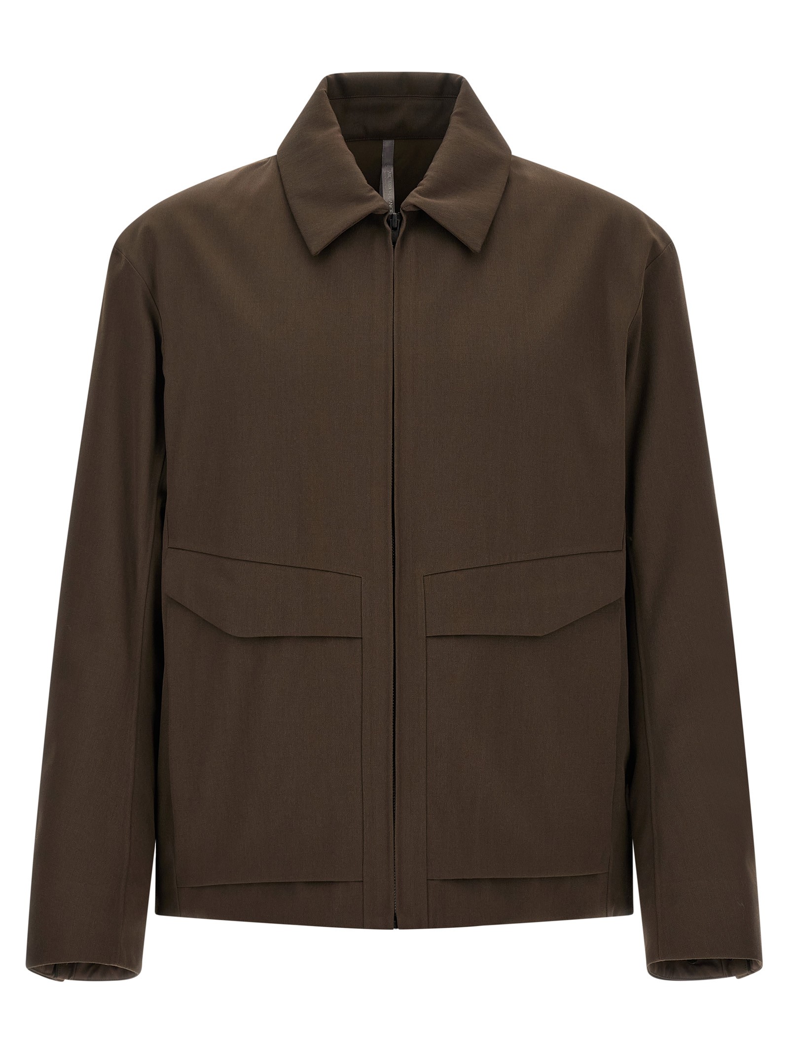 VEILANCE 'Sarya' Brown Gabardine Jacket