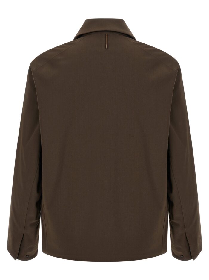 VEILANCE 'Sarya' Brown Gabardine Jacket
