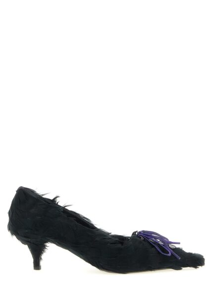 PRADA Satin And Feather Pumps