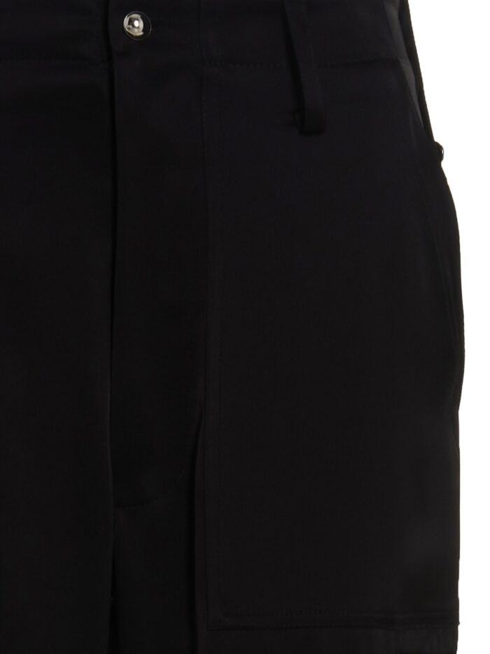 DAVID KOMA Satin Cargo Pants