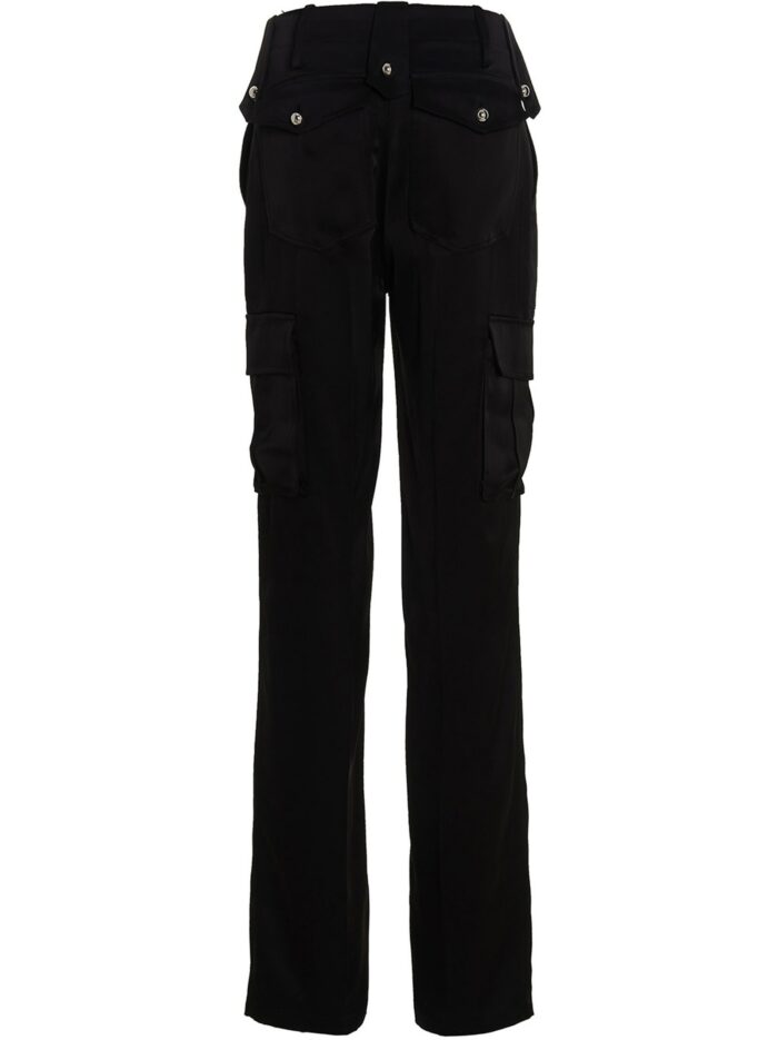 DAVID KOMA Satin Cargo Pants