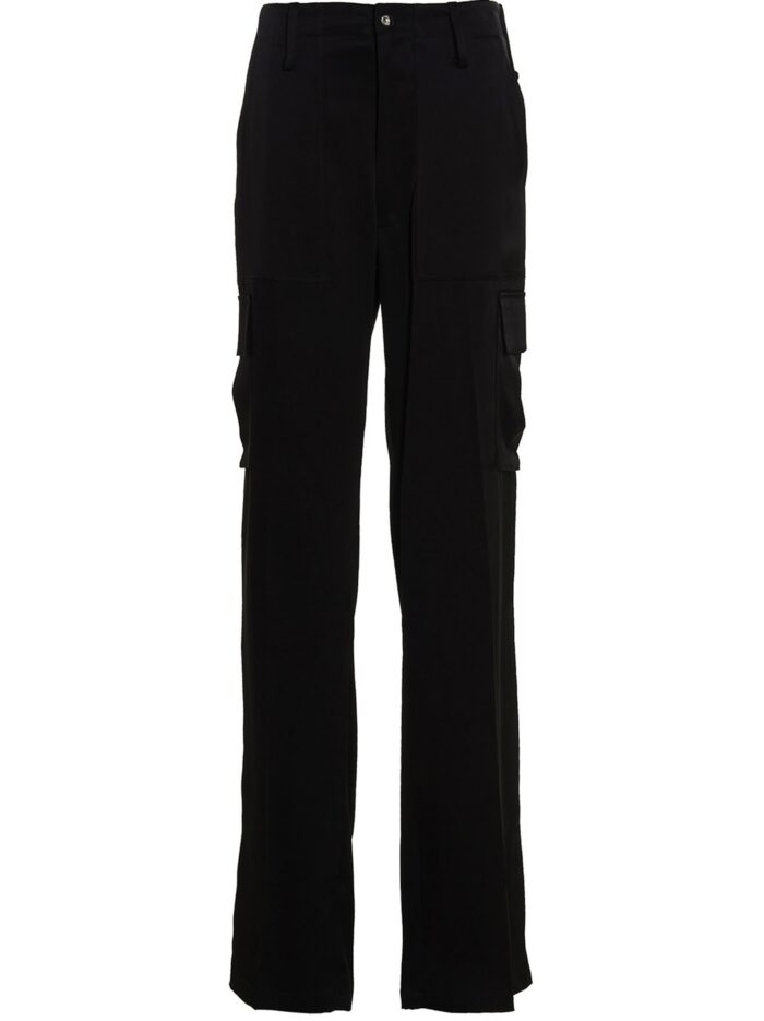 david koma satin cargo pants DAVID KOMA Satin Cargo Pants