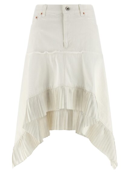 SACAI Satin Denim Skirt