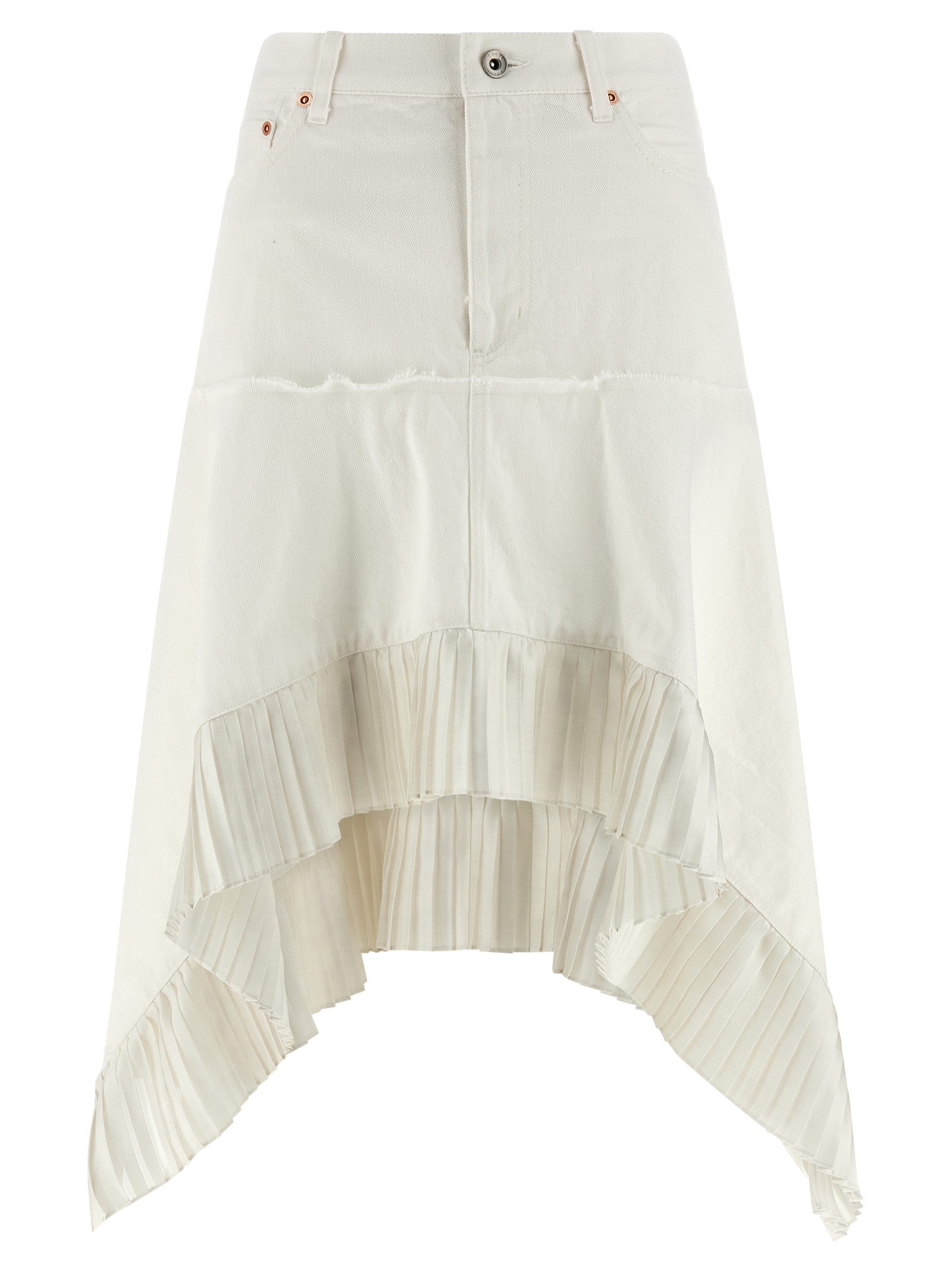SACAI Satin Denim Skirt