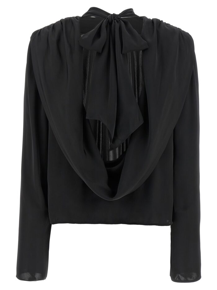 ROTATE BIRGER CHRISTENSEN 'Satin Drapy Back' Top