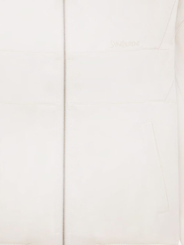 Satin Jacket With Saint Laurent Embroidery