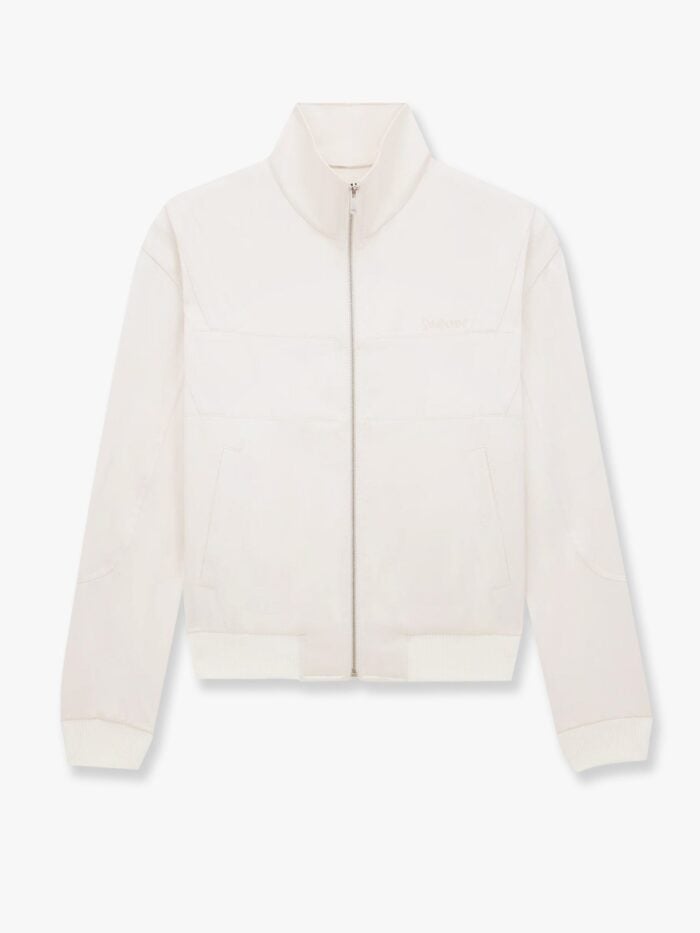 Satin Jacket With Saint Laurent Embroidery
