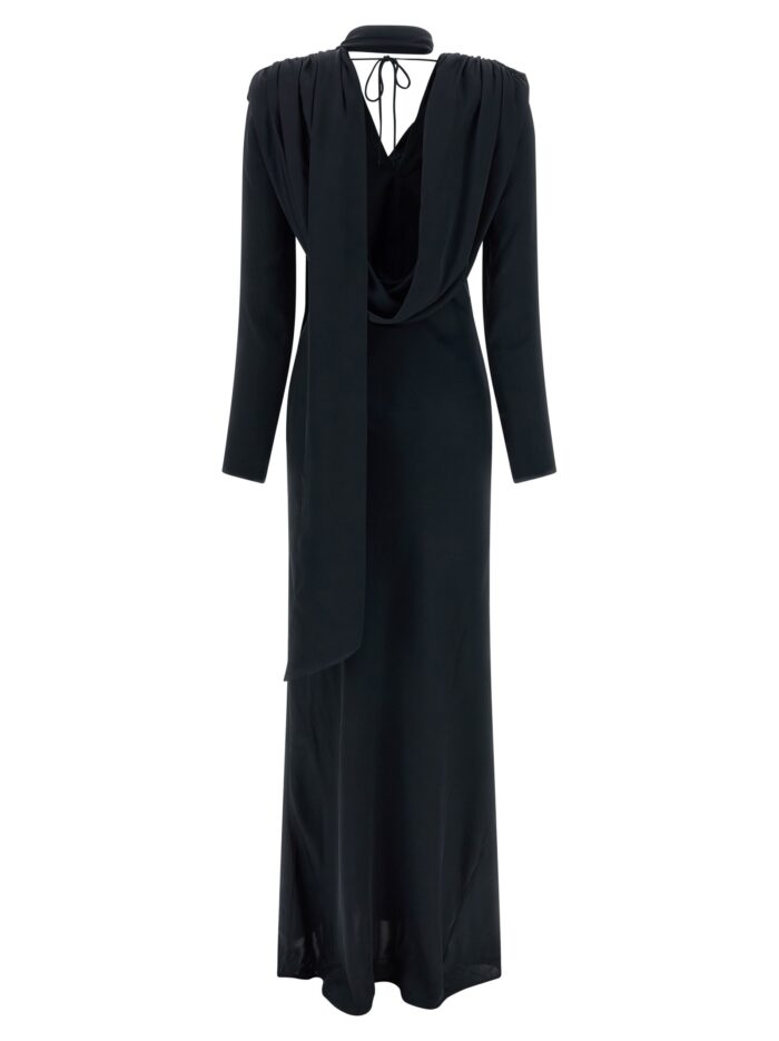 ROTATE BIRGER CHRISTENSEN 'Satin Maxi Drapy' Dress