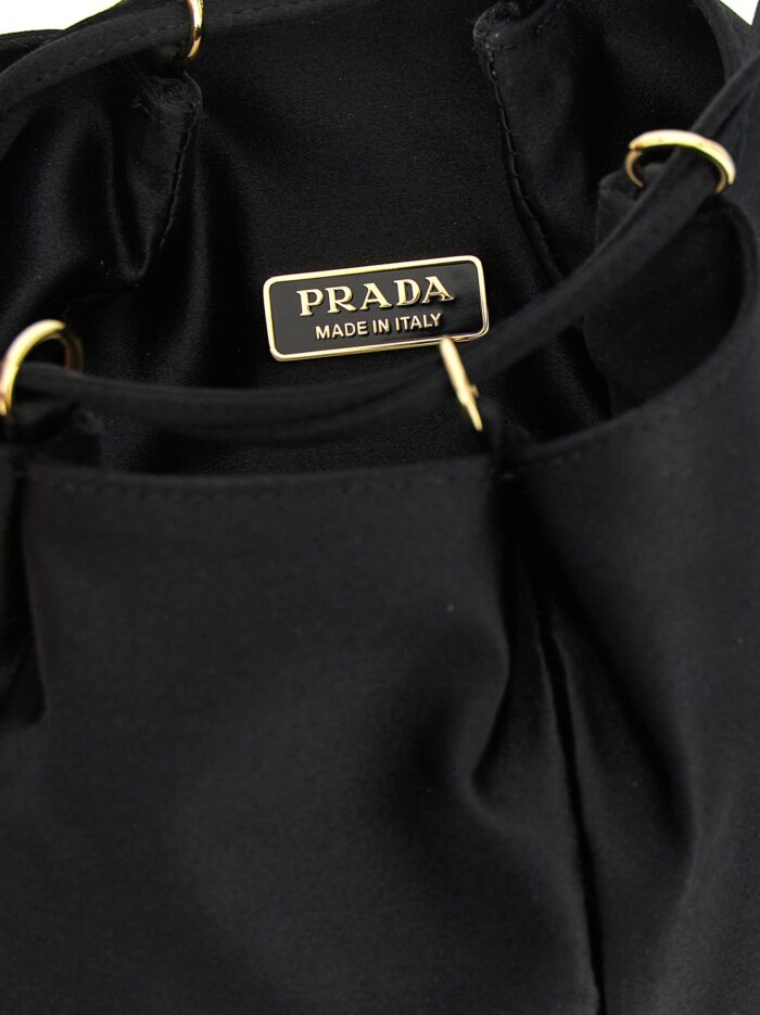 PRADA Satin Mini Bucket Bag