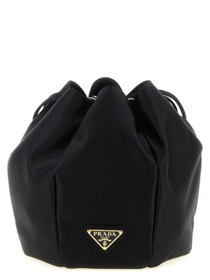 PRADA Satin Mini Bucket Bag