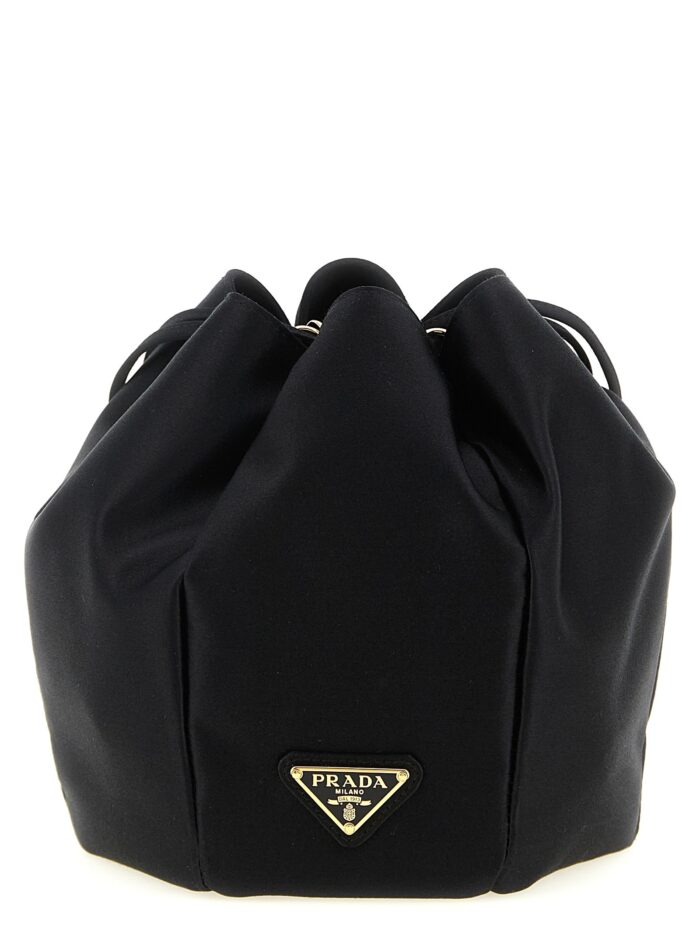 prada satin mini bucket bag PRADA Satin Mini Bucket Bag