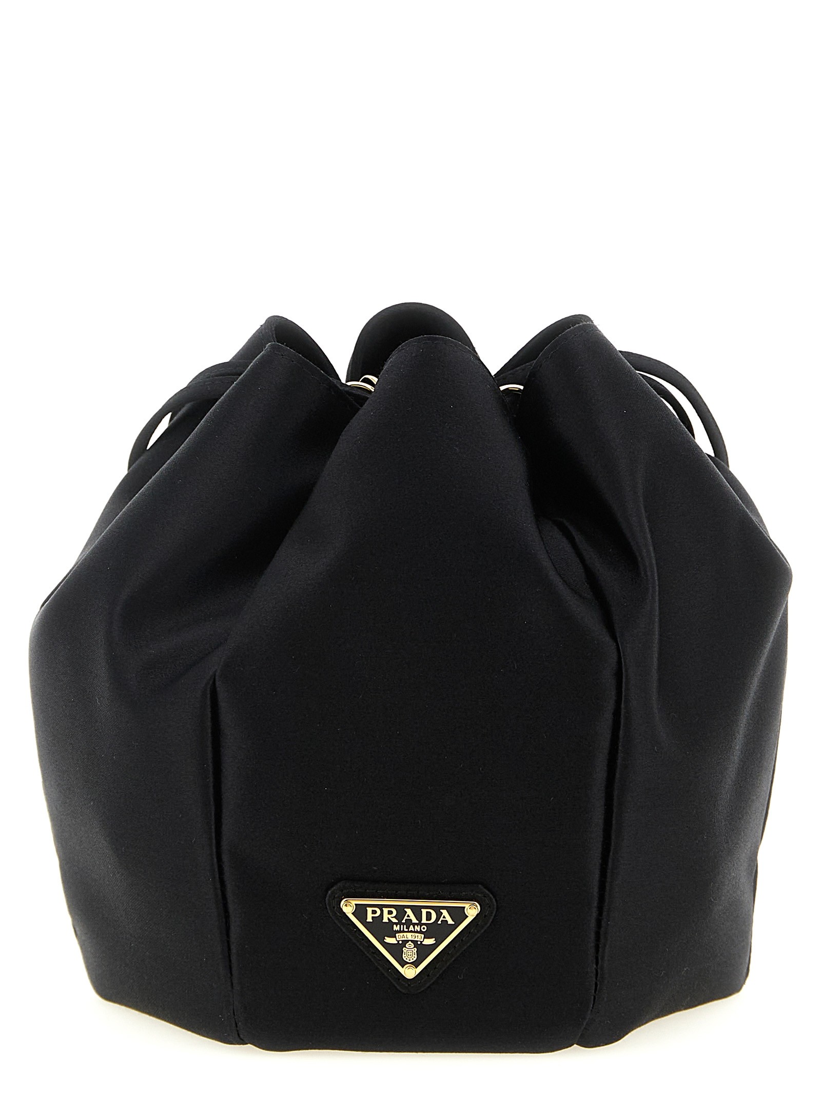 PRADA Satin Mini Bucket Bag