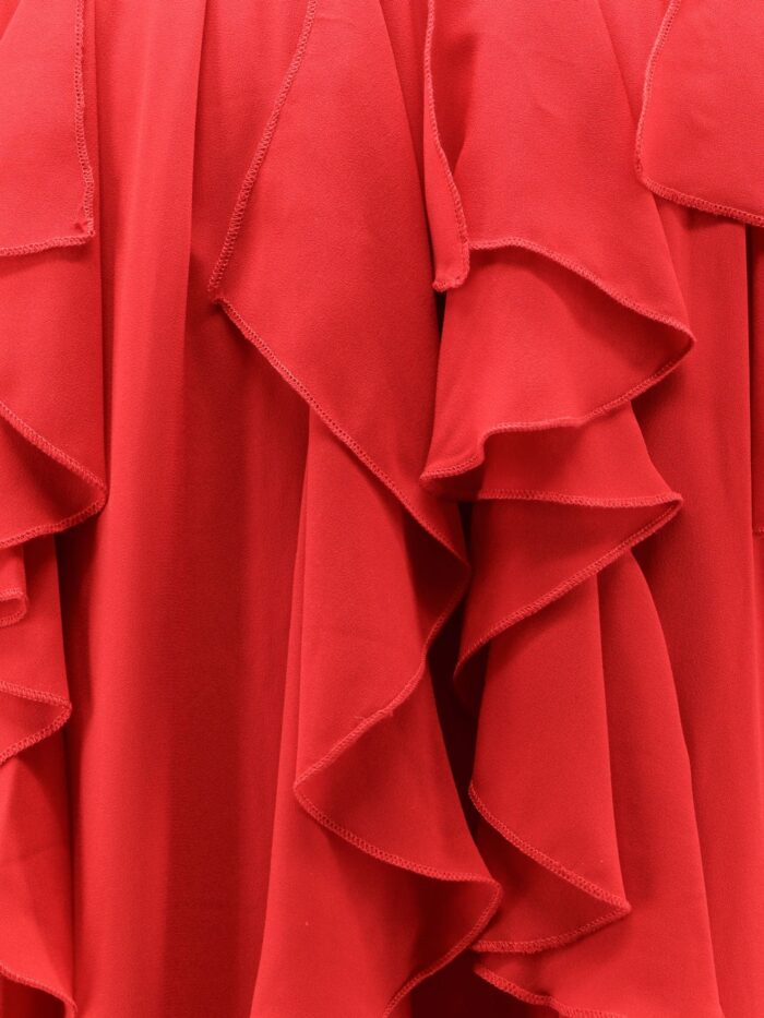 Actualee Satin Ruffled Skirt