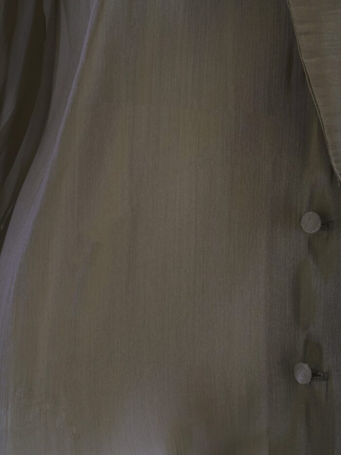 Actualee Satin Shirt With Padded Shoulders