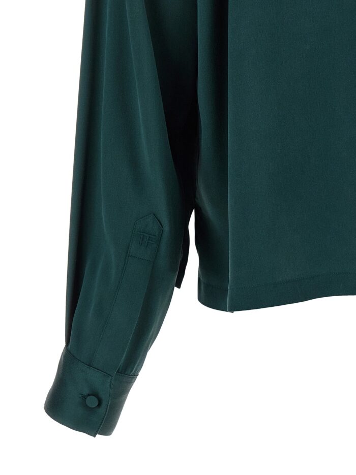 TOM FORD Satin Silk Polo Shirt