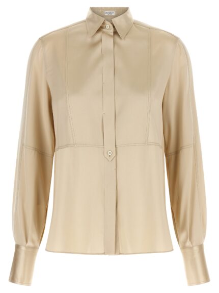 Brunello Cucinelli Satin Silk Shirt