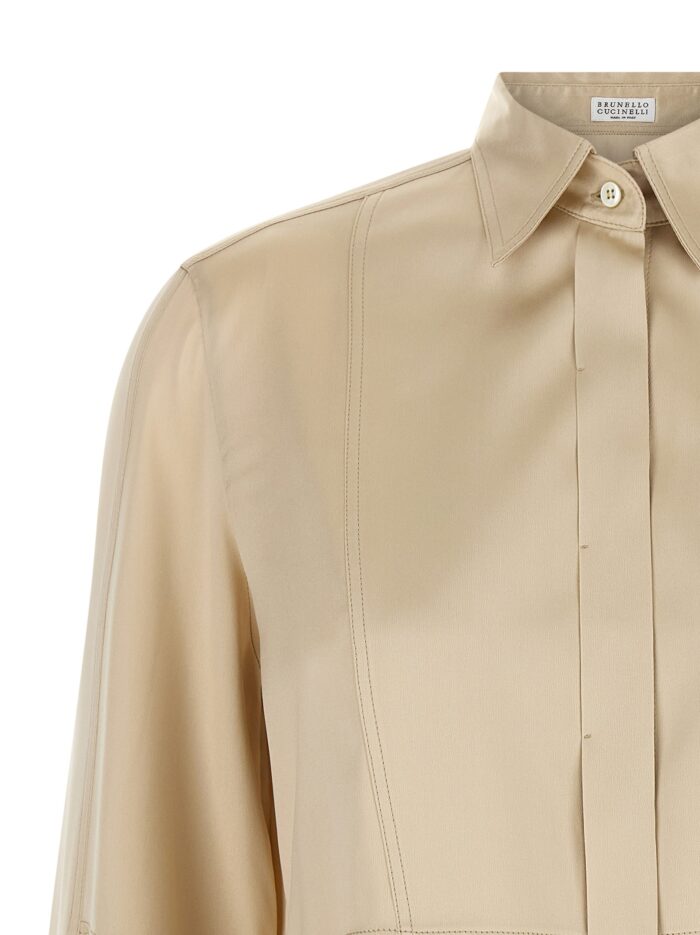 Brunello Cucinelli Satin Silk Shirt