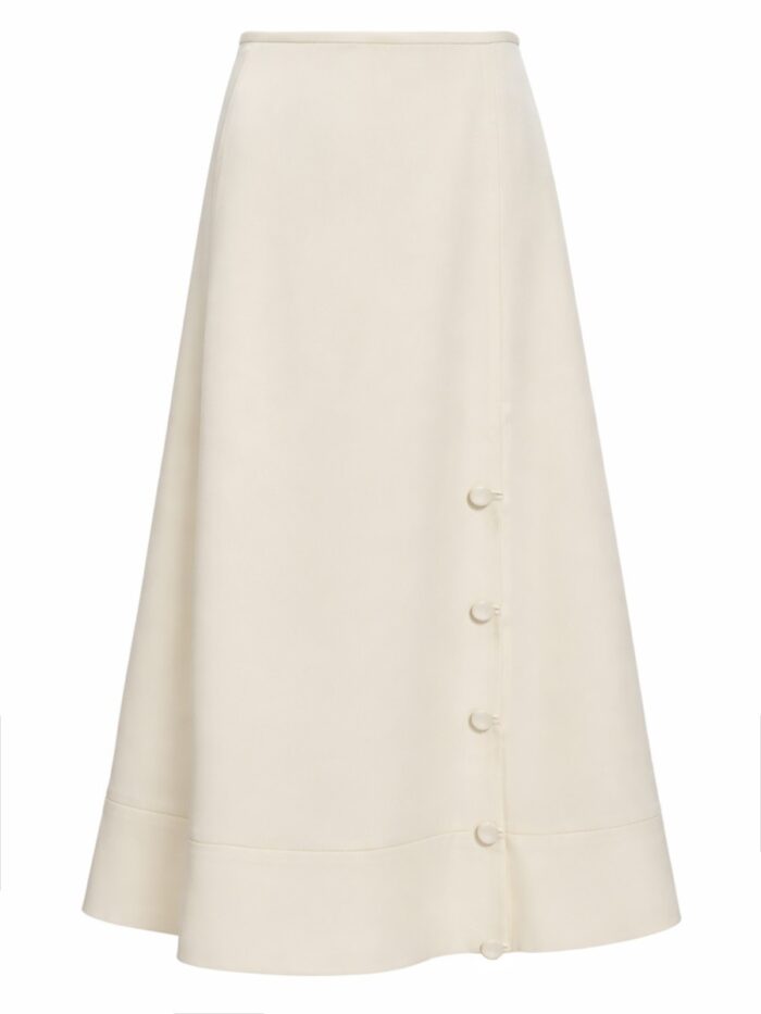 jil sander satin mini skirt Jil Sander Satin Mini Skirt