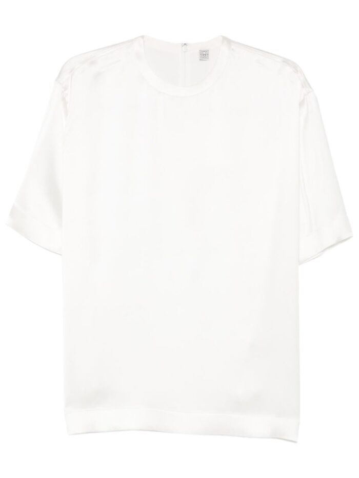 toteme satin t shirt TOTEME SATIN T-SHIRT