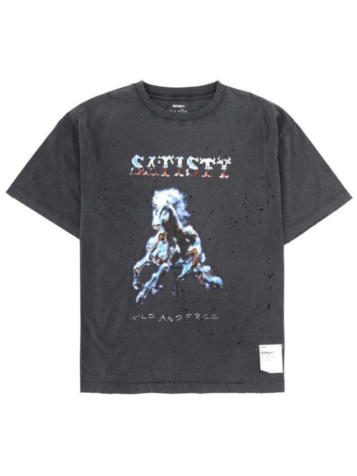 SATISFY T-SHIRT CON STAMPA