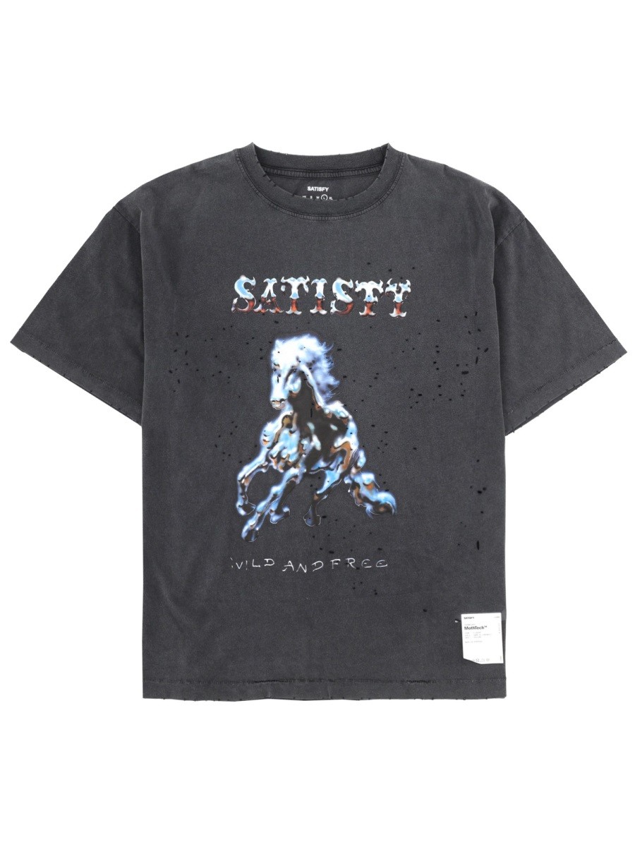 SATISFY T-SHIRT CON STAMPA