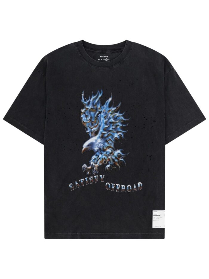 SATISFY T-SHIRT CON STAMPA