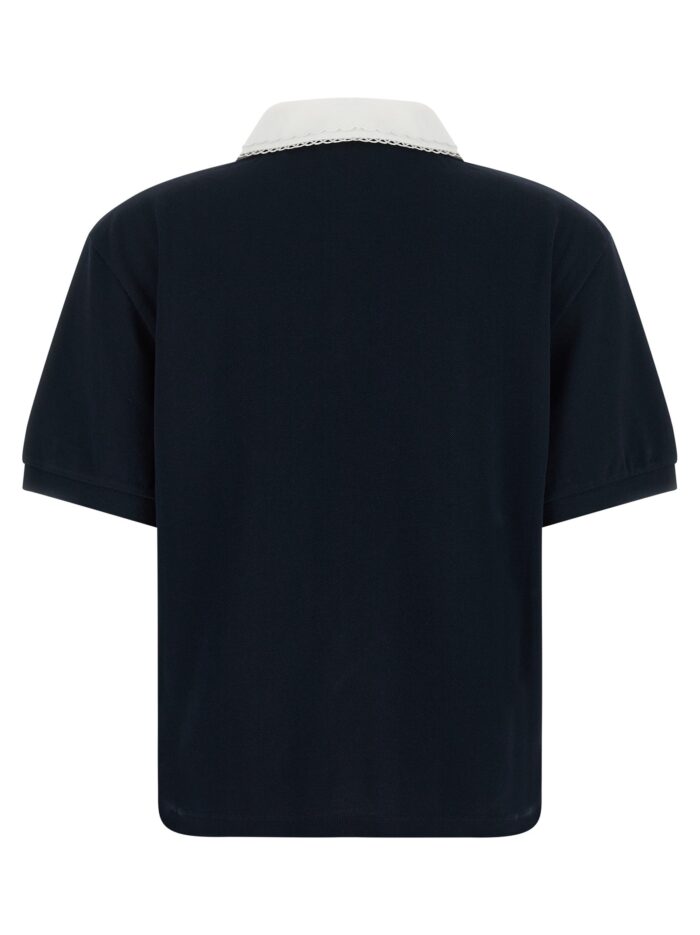 Miu Miu Scalloped Collar Polo Shirt