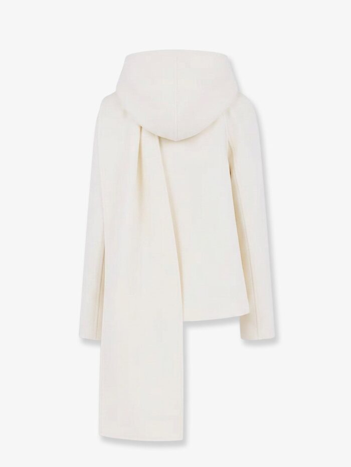 ALAIA Scarf Boiled Wool Coat