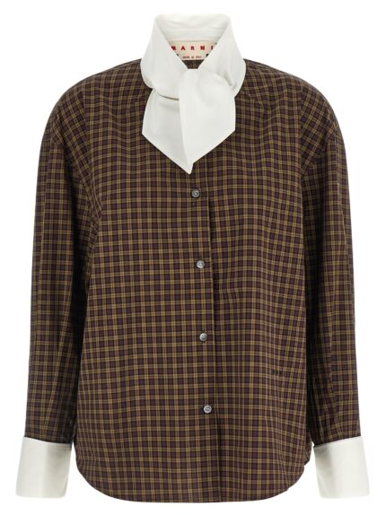 Marni Scarf Collar Shirt