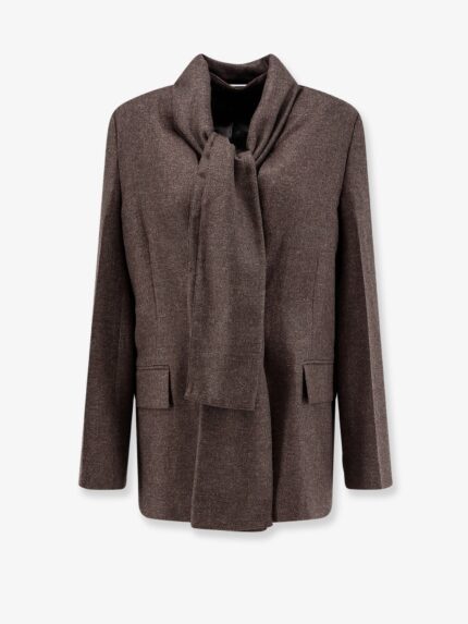 TOTEME Scarf Lapel Viscose And Wool Blazer