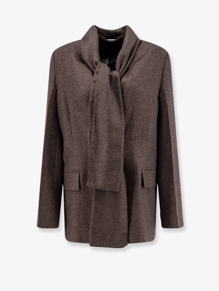 TOTEME Scarf Lapel Viscose And Wool Blazer