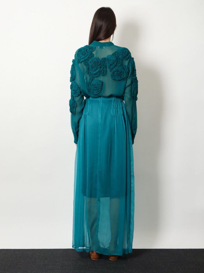 Dries Van Noten Scarlett Silk Skirt